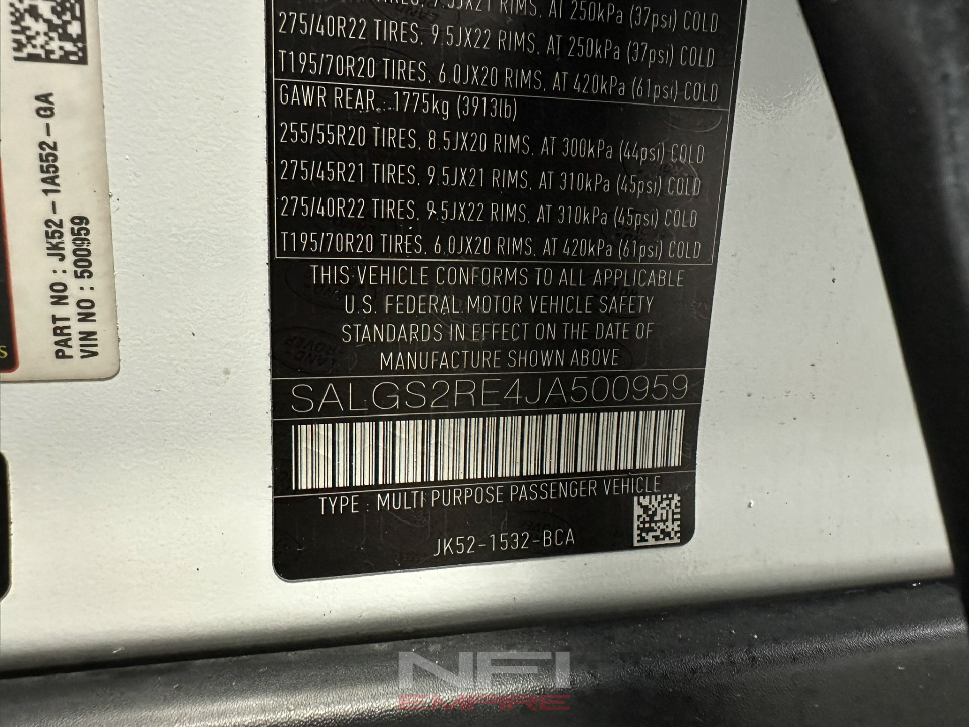 2018 Land Rover Range Rover 56