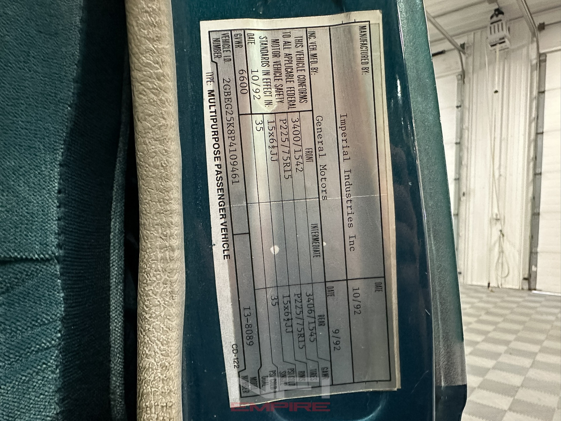 1993 Chevrolet G-Series G20 52