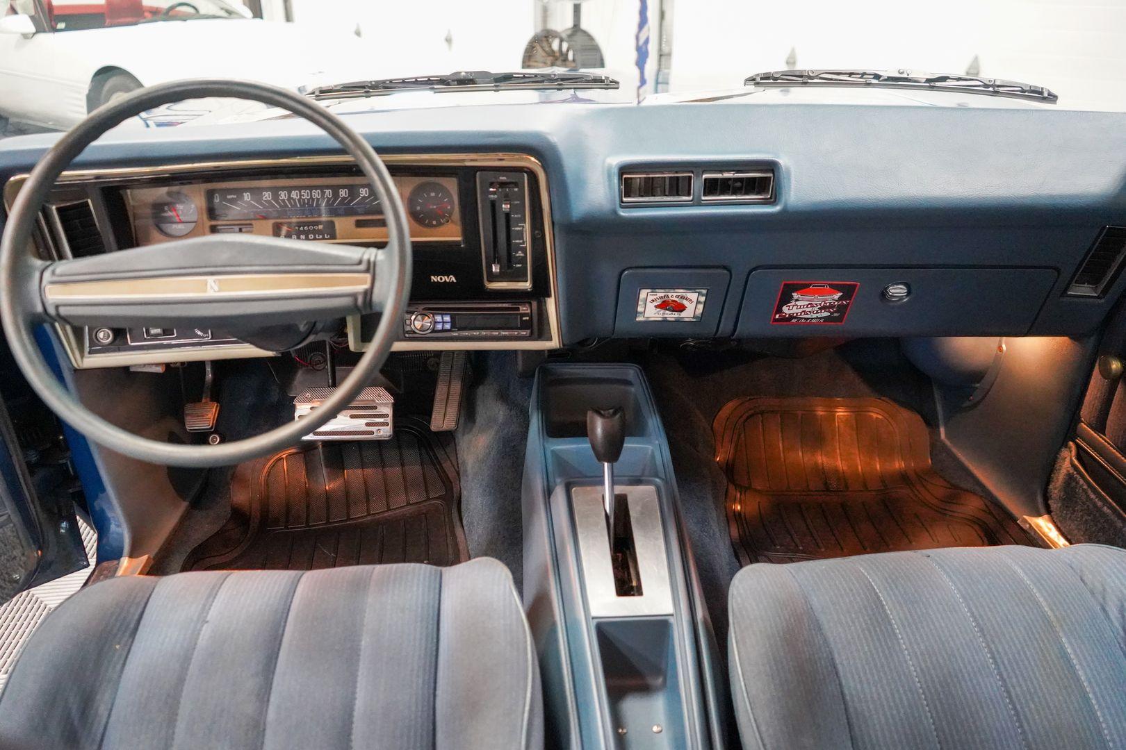 1976 chevy nova shop interior